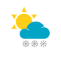 Växlande moln - snöfall
