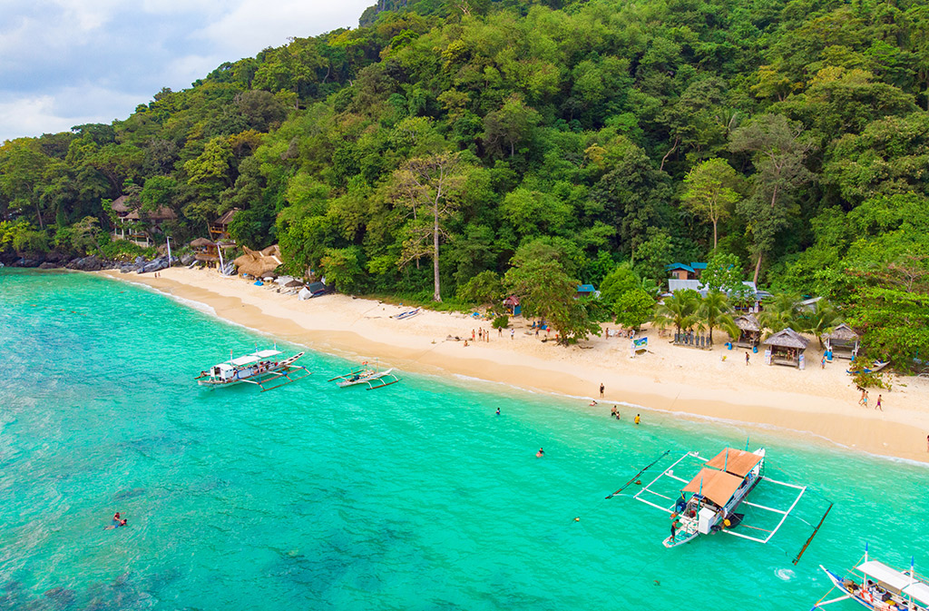 Seven Commando Beach, El Nido, Filippinerna