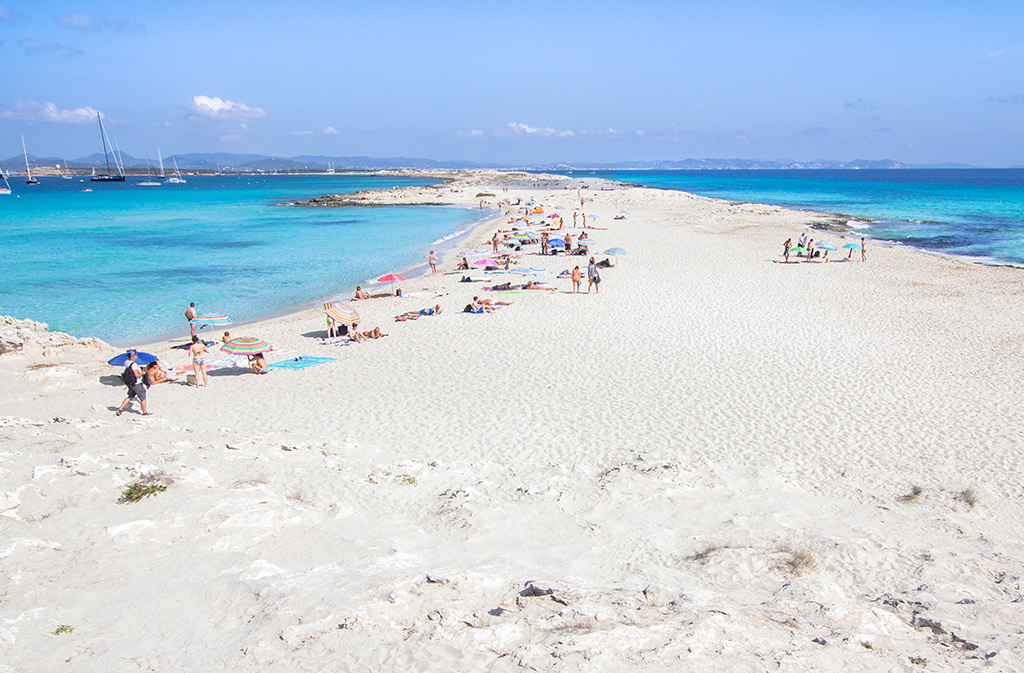 Playa de Ses Illetes, Formentera, Spanien